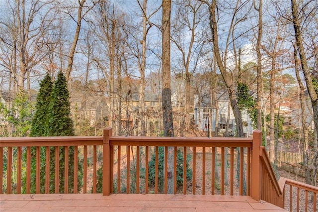 view of wooden terrace