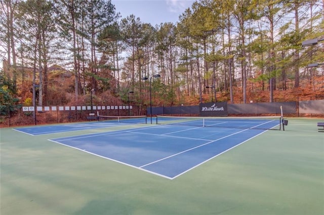 view of tennis court