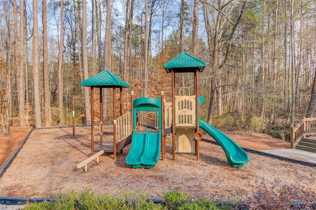 view of jungle gym