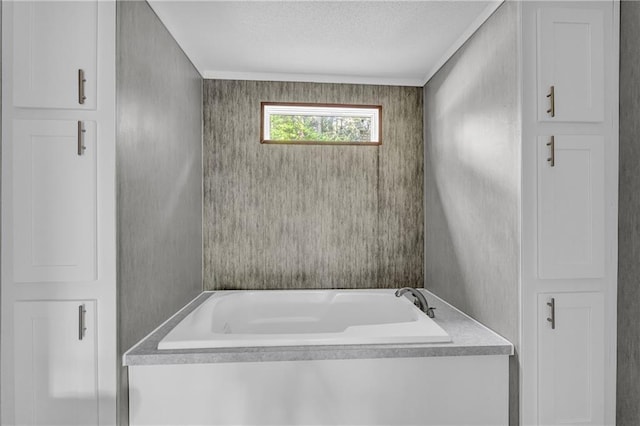 2655 Jess Guest Rd, Dewy Rose, GA 30634 - full bathroom with a garden tub and a textured ceiling
