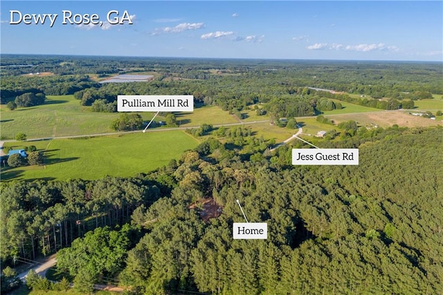 2655 Jess Guest Rd, Dewy Rose, GA 30634 - view of property location with a heavily wooded area