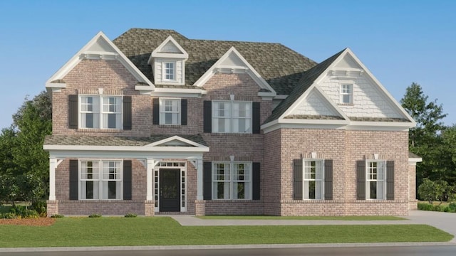 416 Valley View Trl, Canton, GA 30115 - craftsman-style home featuring a front lawn and brick siding