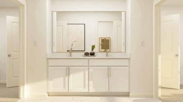 416 Valley View Trl, Canton, GA 30115 - bathroom with baseboards and double vanity