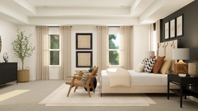 416 Valley View Trl, Canton, GA 30115 - carpeted bedroom featuring a raised ceiling and baseboards