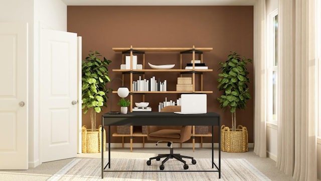 416 Valley View Trl, Canton, GA 30115 - carpeted office space featuring baseboards