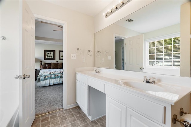 bathroom featuring vanity