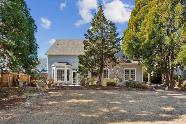 view of rear view of property