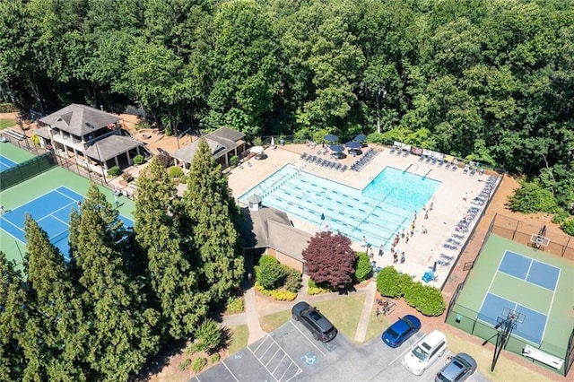 4429 Windsor Oaks Cir, Marietta, GA 30066 - bird's eye view of a pool