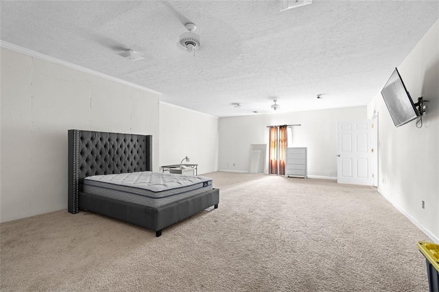 1732 Winding Woods Ln, Jonesboro, GA 30236 - bedroom featuring carpet, ornamental molding, and a textured ceiling
