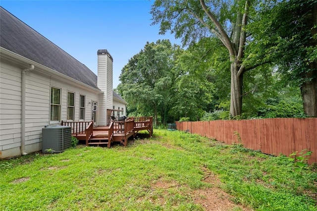 1732 Winding Woods Ln, Jonesboro, GA 30236 - view of yard with a deck