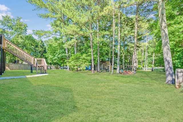 435 Flowering Trl, Grayson, GA 30017 - view of yard featuring stairs