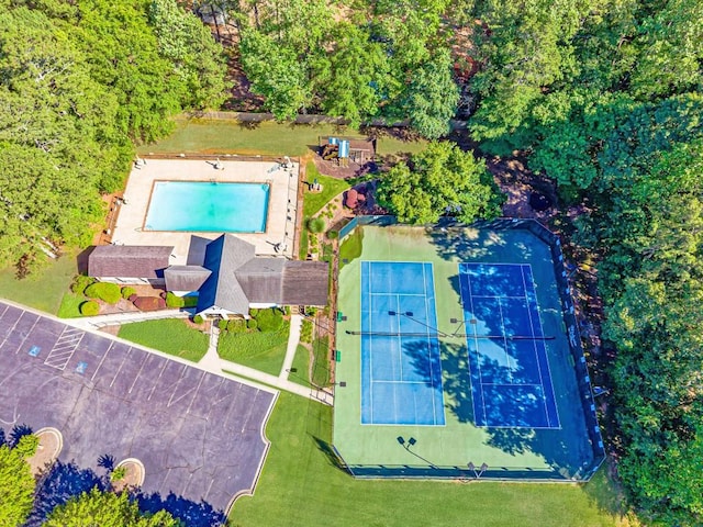 435 Flowering Trl, Grayson, GA 30017 - aerial view of a pool