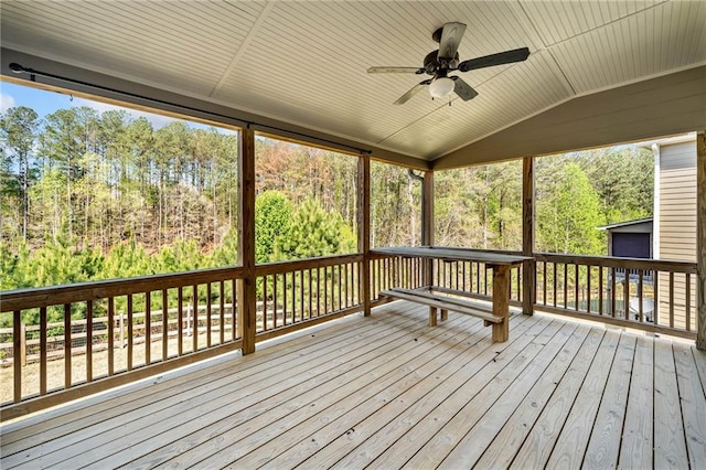 399 Cobblestone Trl, Dallas, GA 30132 - deck with a ceiling fan