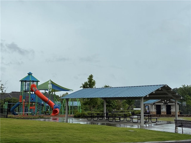 225 Magnolia Tree Ct, Johns Creek, GA 30022 - community play area with a yard and a gazebo