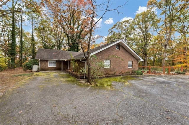 view of ranch-style house