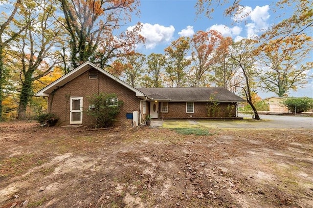 view of ranch-style home