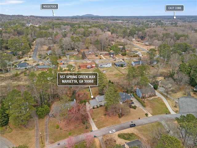 drone / aerial view