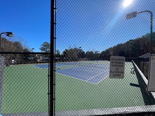 view of tennis court