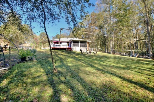 197 Dixboro Dr, Jonesboro, GA 30238 - view of yard featuring a sunroom