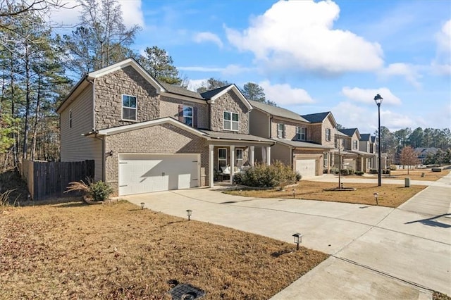 view of front of house featuring a garage