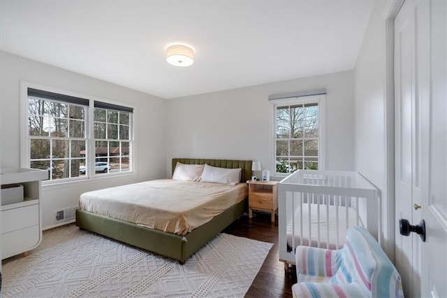 bedroom featuring hardwood / wood-style floors