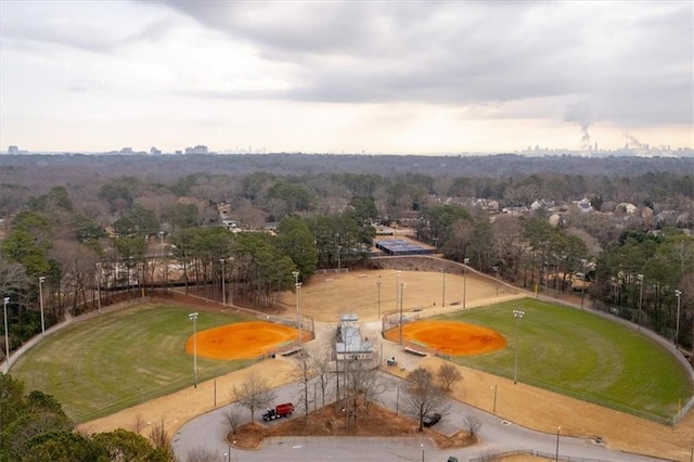 birds eye view of property