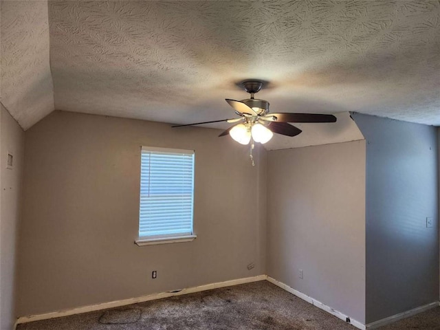 520 John Deere Rd, Monroe, GA 30656 - bonus room featuring a ceiling fan, a textured ceiling, baseboards, and carpet flooring