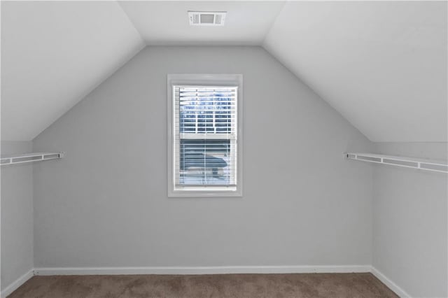 149 Elkins Blvd, Locust Grove, GA 30248 - walk in closet featuring vaulted ceiling and carpet