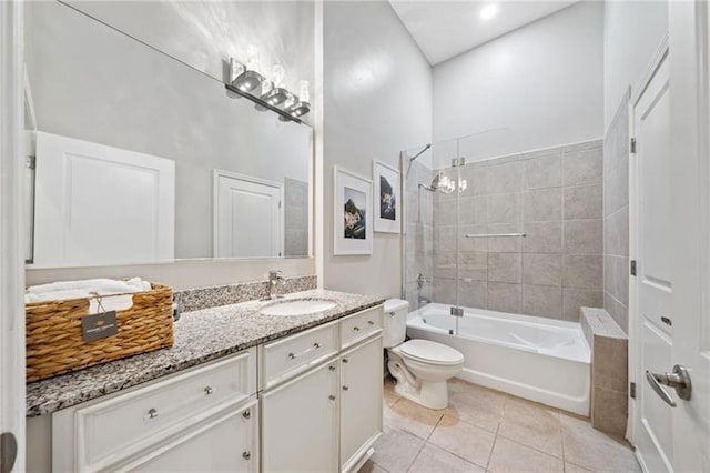 44 Peachtree Pl NW Unit 528, Atlanta, GA 30309 - full bath featuring shower / washtub combination, vanity, tile patterned flooring, and toilet