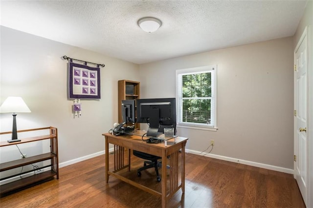 3359 Villa Ln, Douglasville, GA 30135 - home office featuring wood finished floors and a textured ceiling