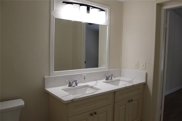 576 Nichols Rd, Pendergrass, GA 30567 - bathroom with toilet and double vanity