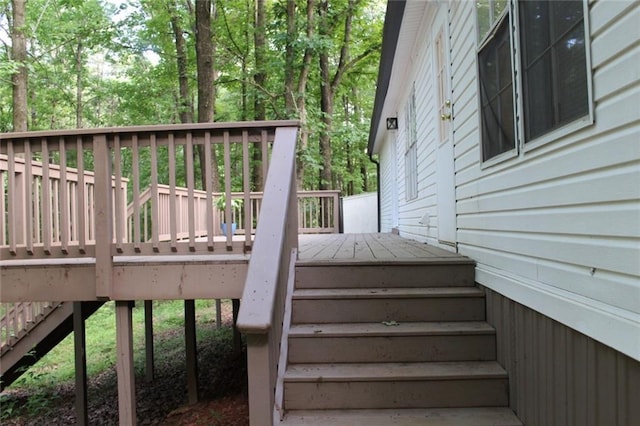 576 Nichols Rd, Pendergrass, GA 30567 - wooden deck with stairs