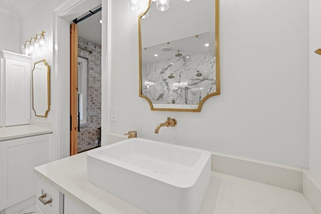 441 Pumpkinvine Rd, Acworth, GA 30101 - full bathroom with vanity and walk in shower
