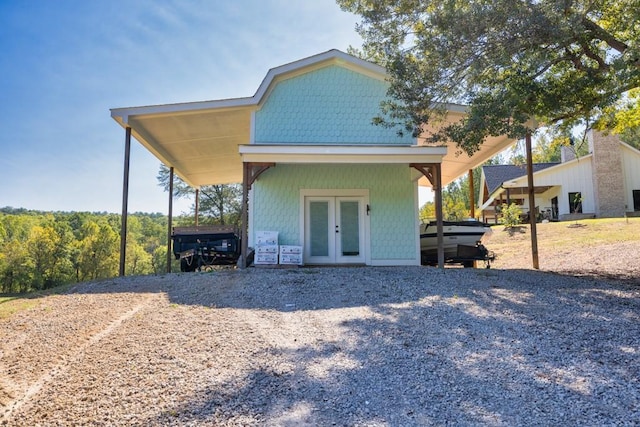 441 Pumpkinvine Rd, Acworth, GA 30101 - view of front facade featuring french doors and driveway