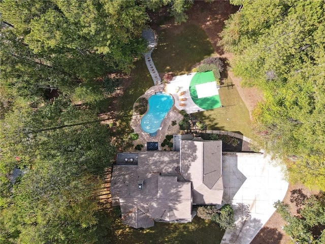 birds eye view of property