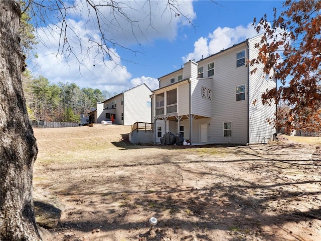 view of rear view of house