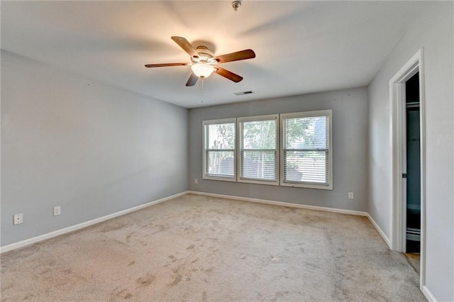 3351 Vintage Cir SE, Smyrna, GA 30080 - unfurnished room featuring carpet, ceiling fan, and baseboards