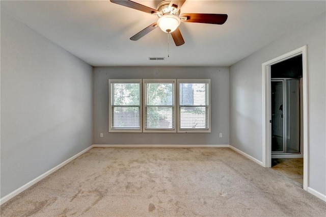 3351 Vintage Cir SE, Smyrna, GA 30080 - carpeted empty room featuring baseboards and ceiling fan
