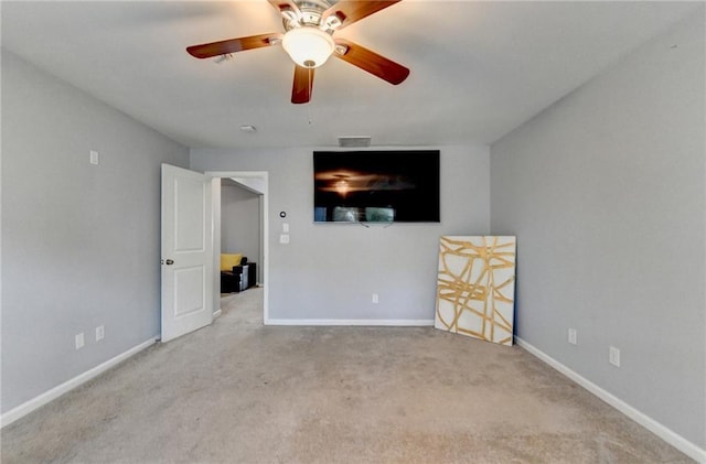 3351 Vintage Cir SE, Smyrna, GA 30080 - carpeted spare room featuring ceiling fan and baseboards