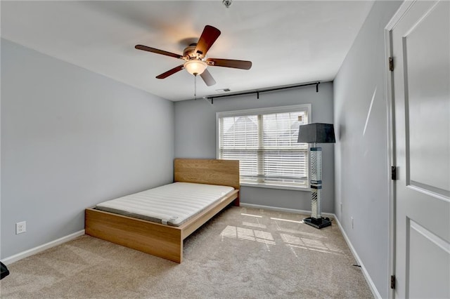 3351 Vintage Cir SE, Smyrna, GA 30080 - bedroom with carpet, baseboards, and ceiling fan