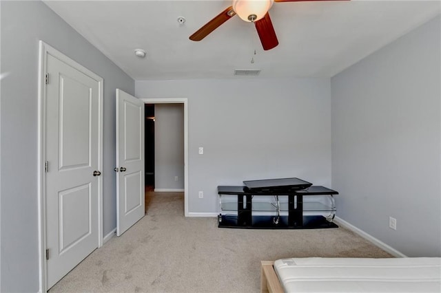 3351 Vintage Cir SE, Smyrna, GA 30080 - carpeted bedroom featuring baseboards and ceiling fan