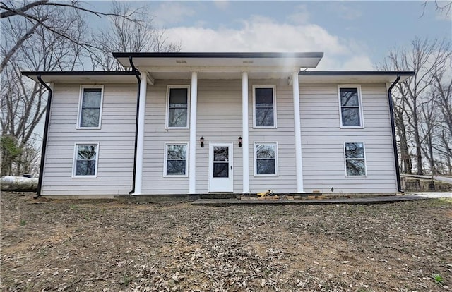 view of rear view of property