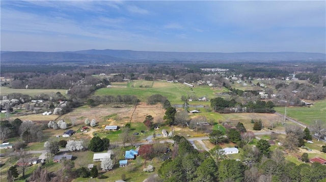 bird's eye view featuring a rural view