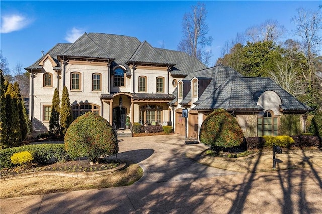 view of french provincial home