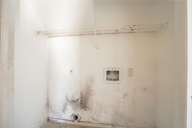 laundry room featuring hookup for a washing machine, laundry area, and electric dryer hookup