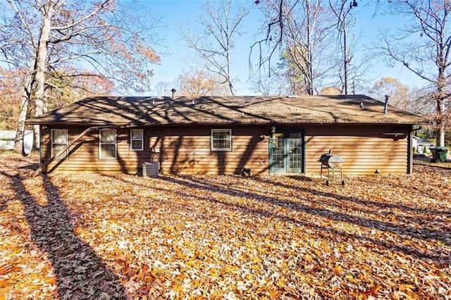 exterior space featuring central AC unit