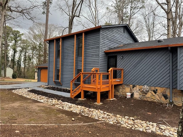 view of rear view of property