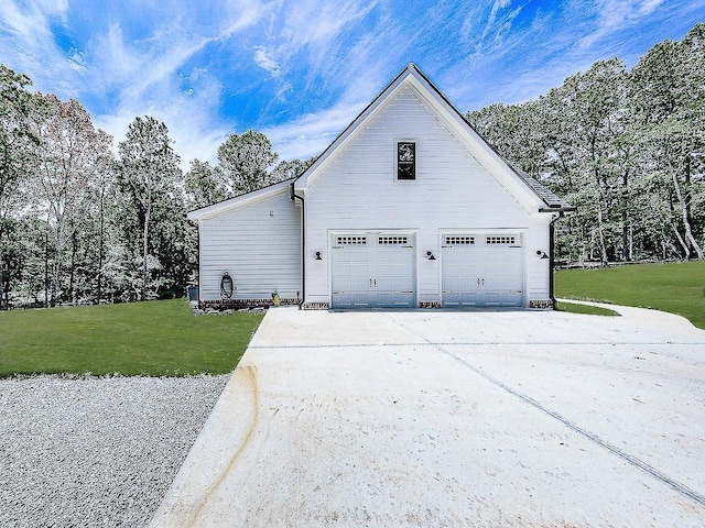 1170 Upper Sweetwater Trl SE, White, GA 30184 - view of side of property featuring a garage and a lawn