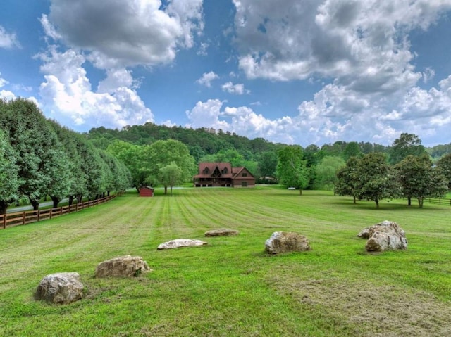311 Bailey Farm Ln, Mineral Bluff, GA 30559 - view of yard featuring a view of countryside and a wooded view