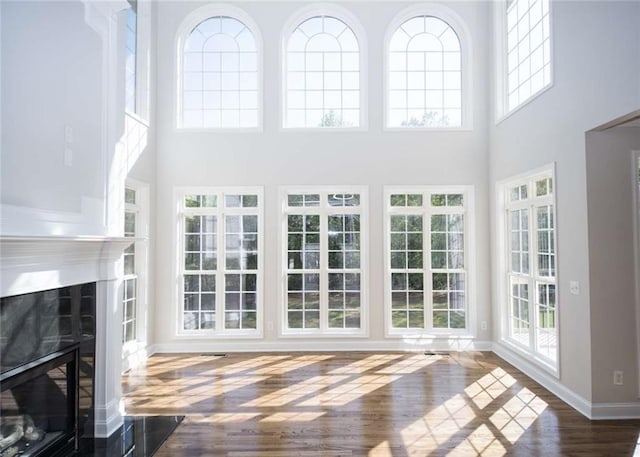 unfurnished sunroom with french doors